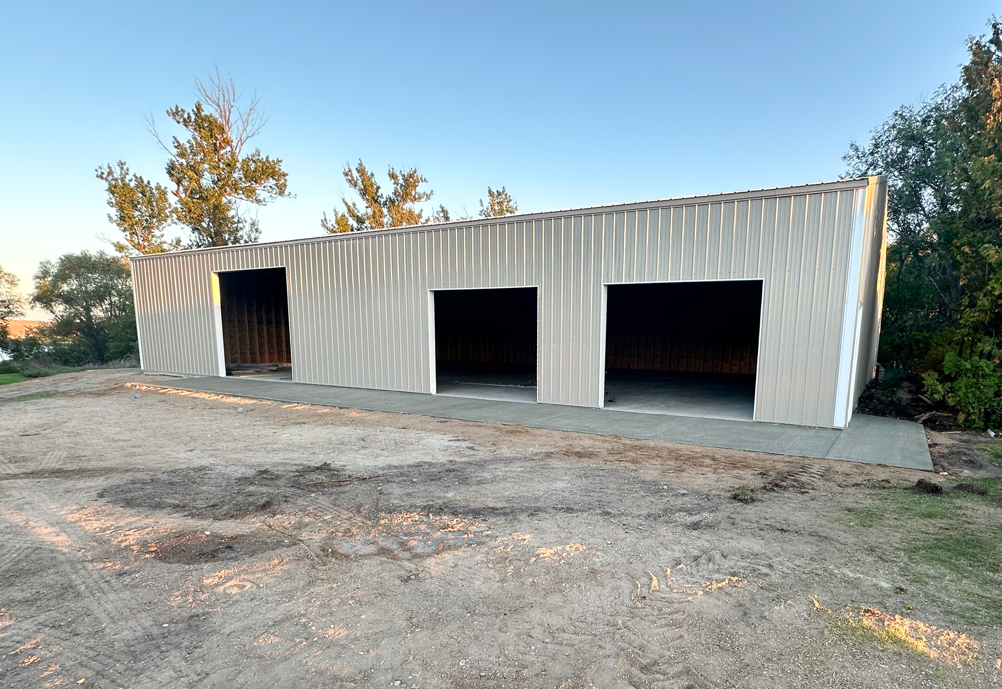 Pole building concrete slab by A&J Custom Concrete in Andover, MN
