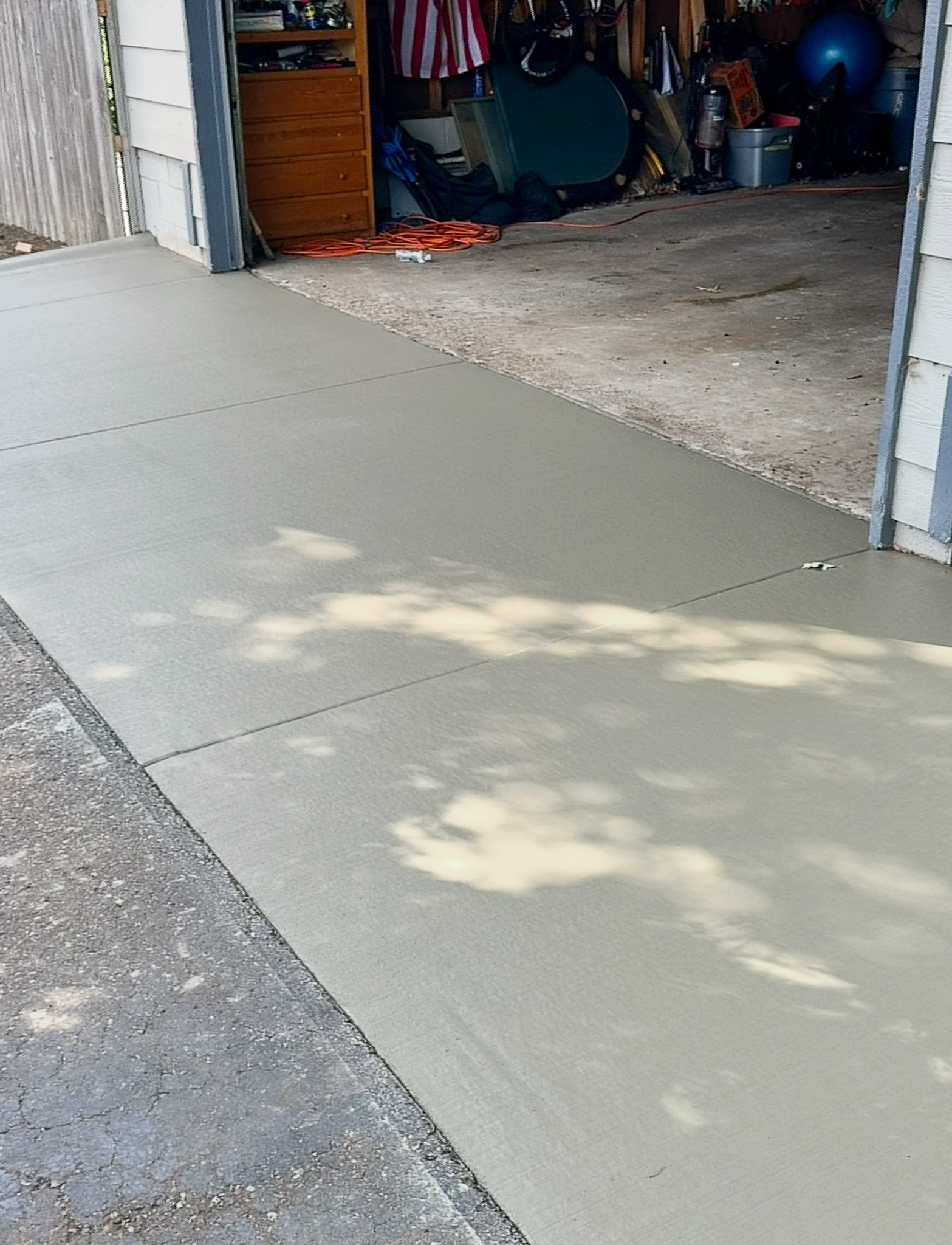 Backyard concrete patio installation in Anoka, MN by A&J Custom Concrete