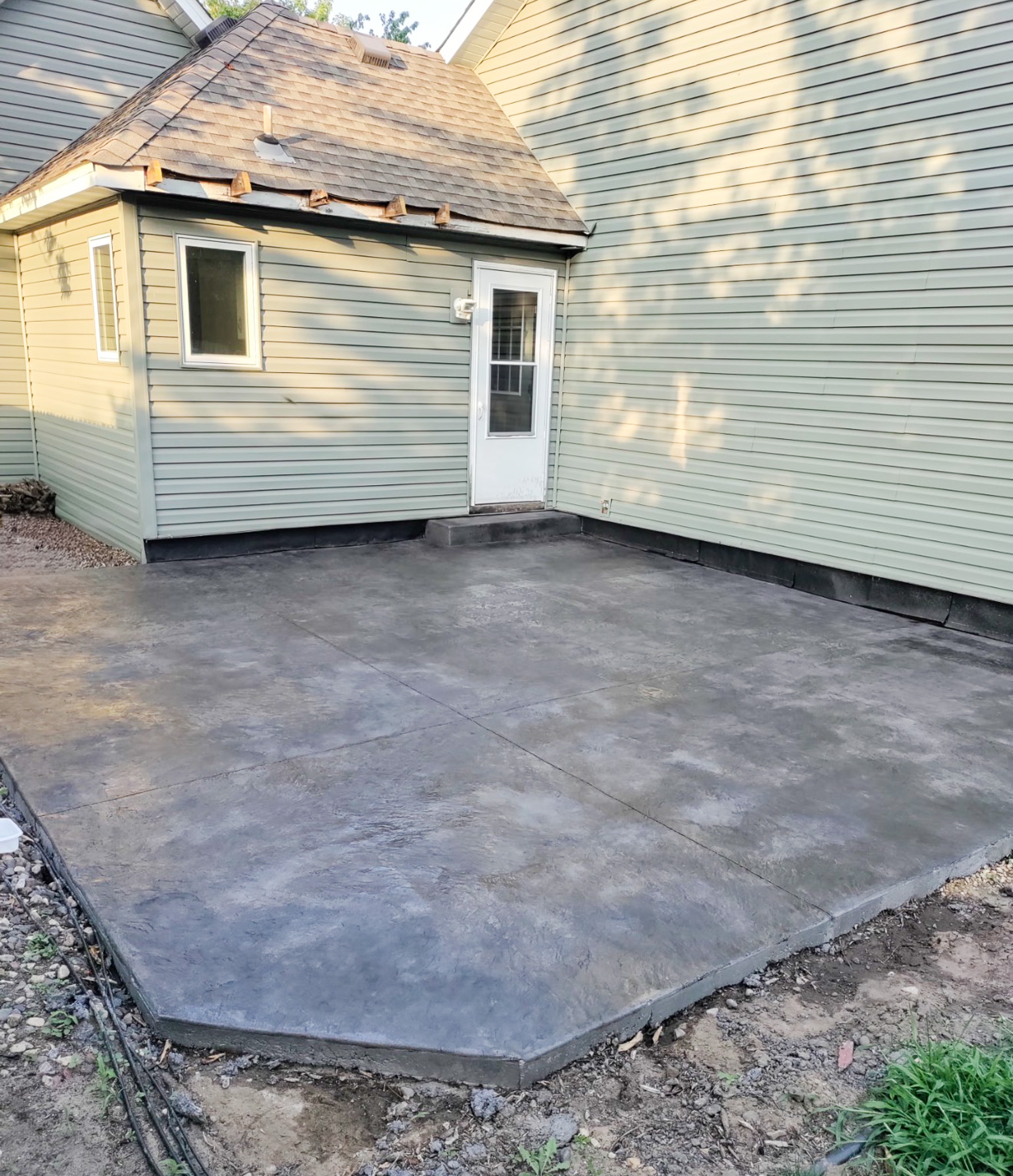 Concrete walkway and front steps in Maple Grove, MN — A&J Custom Concrete